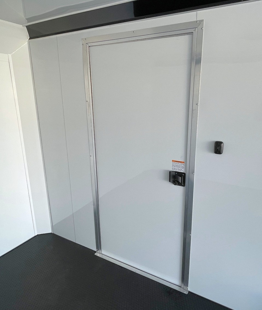 New ATC RoM 400 White 20' Aluminum Enclosed Car Hauler Trailer: Coin Floor, Escape Door, Spare 7,700 GVWR