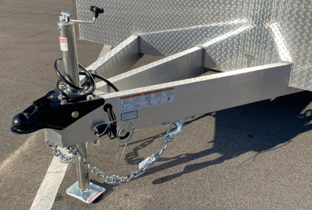 New ATC RoM 400 White 20' Aluminum Enclosed Car Hauler Trailer: Coin Floor, Escape Door, Spare 7,700 GVWR