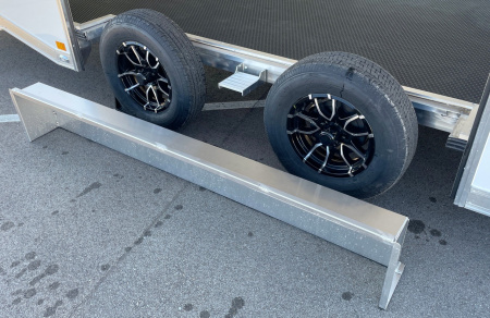 New ATC RoM 400 White 20' Aluminum Enclosed Car Hauler Trailer: Coin Floor, Escape Door, Spare 7,700 GVWR