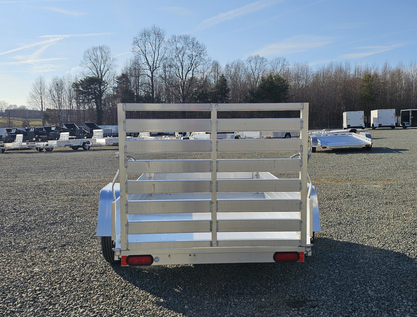 New 2026 Aluma 548 w/ 12" Solid Sides and Tailgate Utility Trailer
