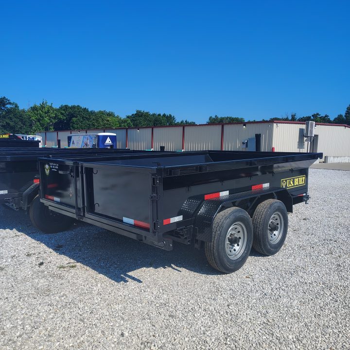 New 2026 U.S Built/Texas Pride Trailers 7x12x2 TA, 14k Axles Dump Trailer