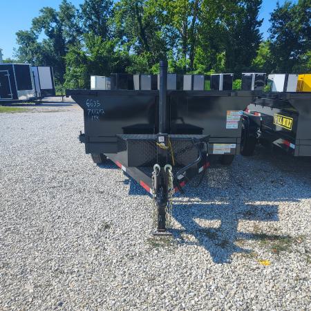 New 2026 U.S Built/Texas Pride Trailers 7x12x2 TA, 14k Axles Dump Trailer