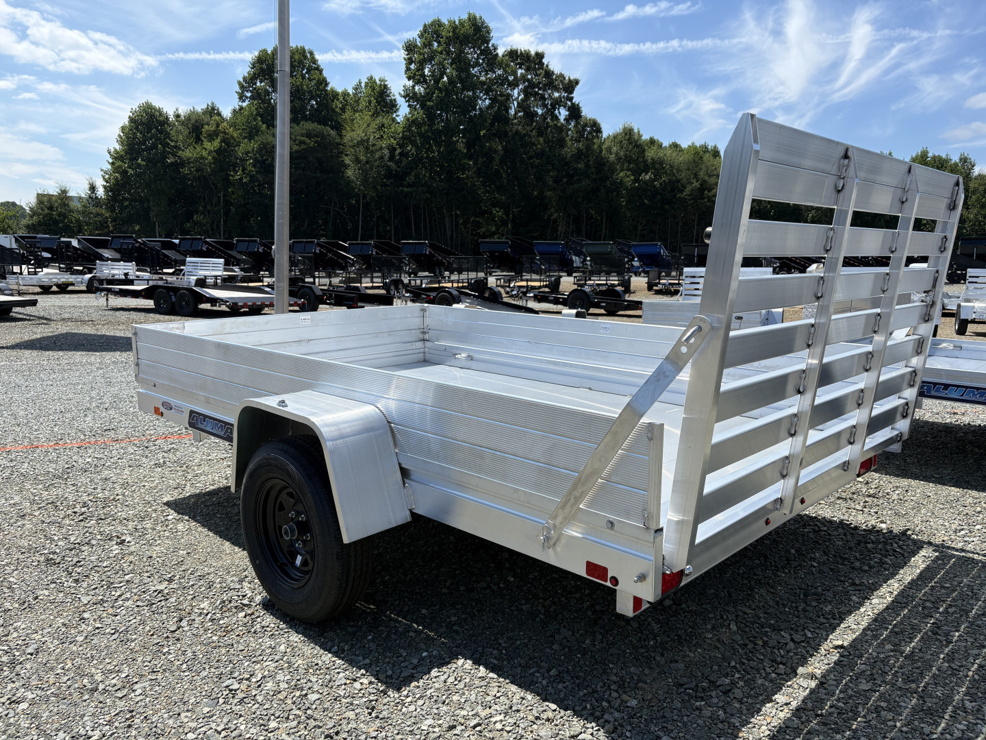New 2026 Aluma 7810ES Utility Trailer w/ 12" Solid Sides