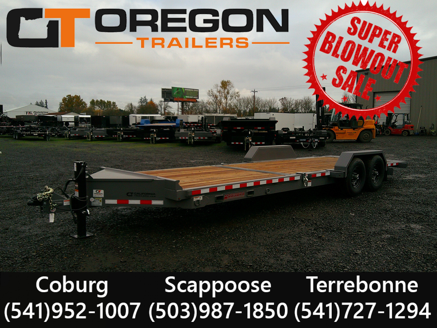 New 2026 Midsota 7x24 ( 16+8) Split Tilt Equipment Trailer
