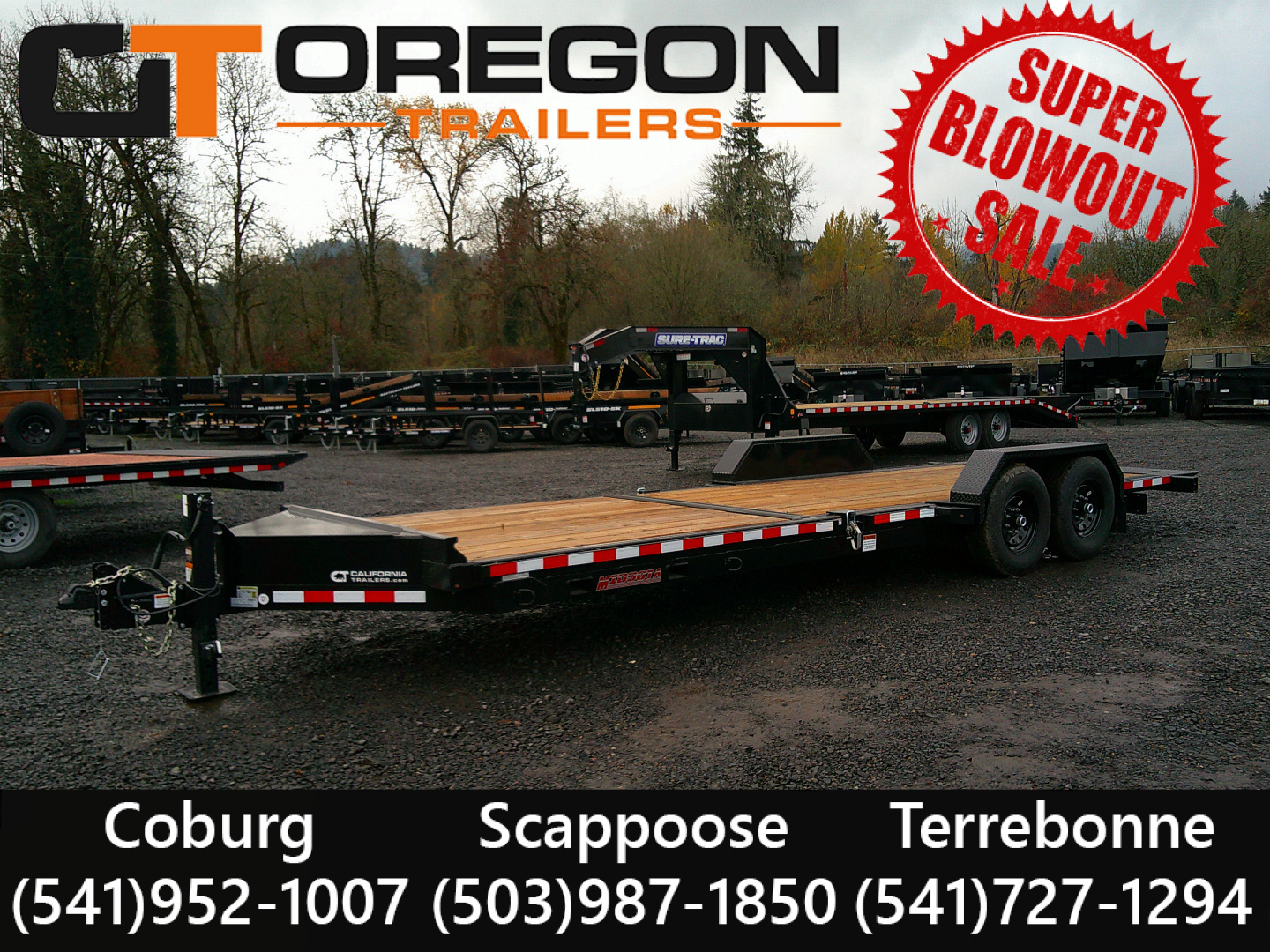 New 2026 Midsota 7x24 ( 16+8) Split Tilt Equipment Trailer