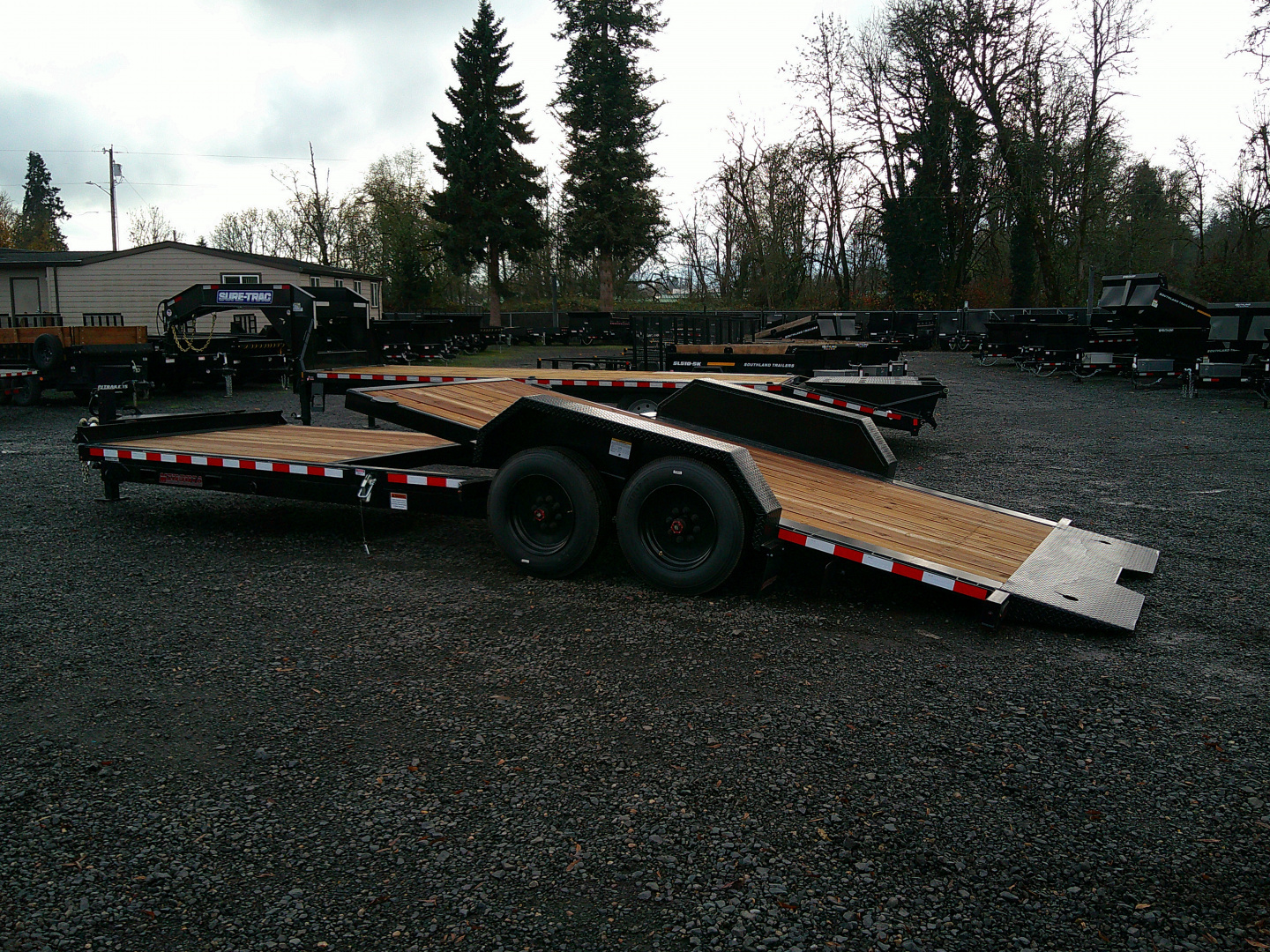 New 2026 Midsota 7x24 (18+8) Split Tilt Equipment Trailer