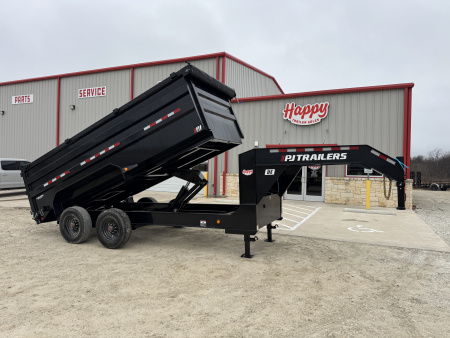 New 2026 PJ 82 x16' GN Tandem Axle HD Low Pro Dump w/ 48  Sides – DE