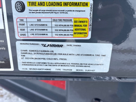 New 2026 Lamar Trailers DL831427-24 Dump Trailer