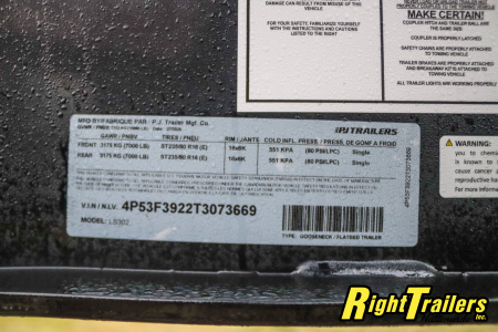 New 2026 8.5x30 PJ Gooseneck Equipment Trailer