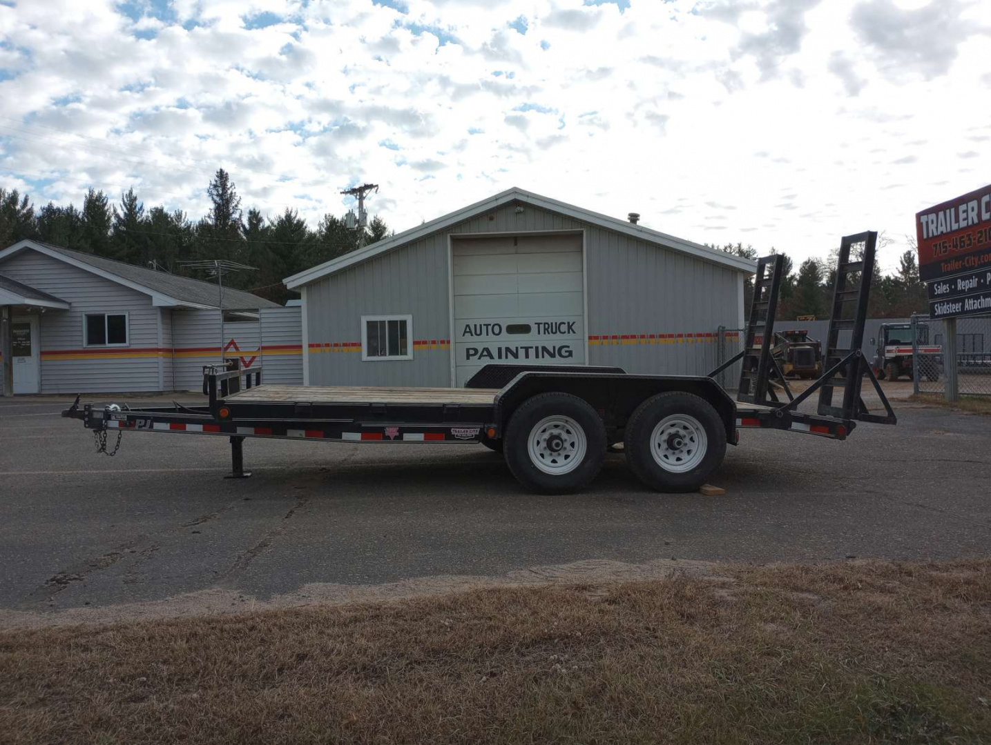 Used 2012 PJ Trailers 83" x 16' CC Equipment Trailer 14k