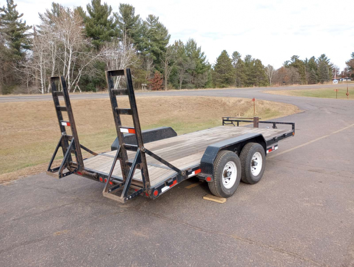 Used 2012 PJ Trailers 83" x 16' CC Equipment Trailer 14k
