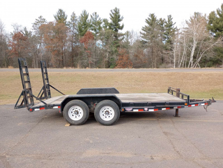 Used 2012 PJ Trailers 83" x 16' CC Equipment Trailer 14k