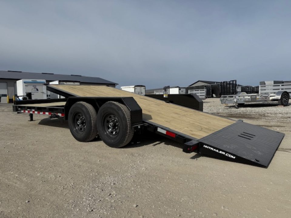 New 2026 H&H Black 82"x16'+6' 15.4k Topline I-Beam Tilt Equipment Trailer