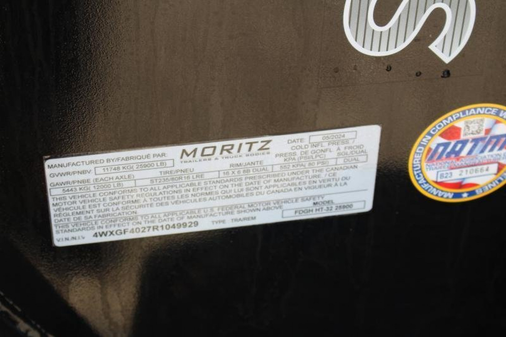 New 2026 Moritz FDGH Hydraulic Tail 32' GOOSENECK Deckover Flatbed Trailer- 25900# GVW