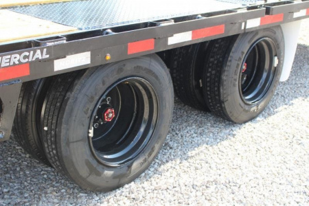 New 2026 Moritz FDGH Hydraulic Tail 32' GOOSENECK Deckover Flatbed Trailer- 25900# GVW