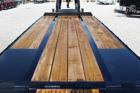 New 2026 Moritz FDGH Hydraulic Tail 32' GOOSENECK Deckover Flatbed Trailer- 25900# GVW