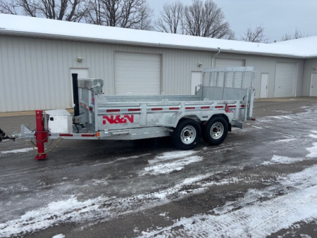New 2026 N & N Trailers 7x14 14K Dump Trailer