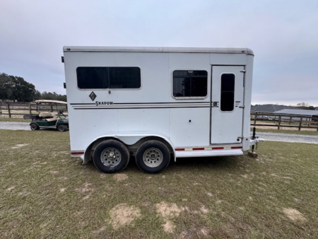 Used 2007 Shadow Stablemate 2H Straight Load Horse Trailer