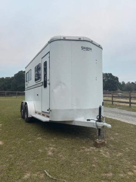 Used 2007 Shadow Stablemate 2H Straight Load Horse Trailer
