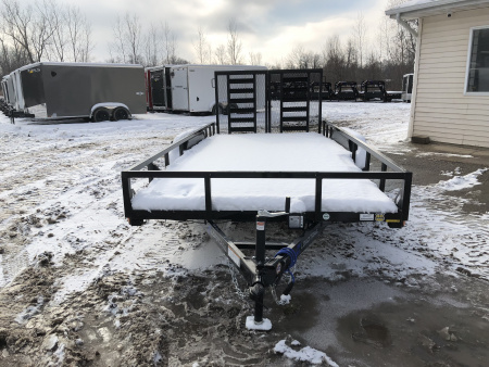 New 2026 Load Trail 16' W/ SPLIT REAR GATE Landscape Trailer
