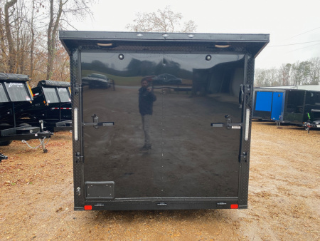 New 2026 Choice Cargo 7X14TA BLK-RED Cargo / Enclosed Trailer