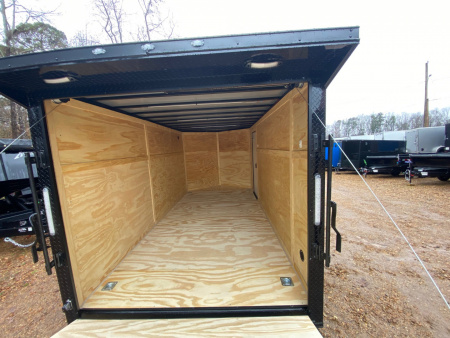 New 2026 Choice Cargo 7X14TA BLK-RED Cargo / Enclosed Trailer
