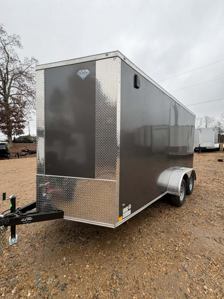 New 2026 Diamond Cargo 7x14ta CHARCOAL Cargo / Enclosed Trailer