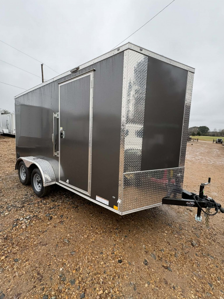 New 2026 Diamond Cargo 7x14ta CHARCOAL Cargo / Enclosed Trailer