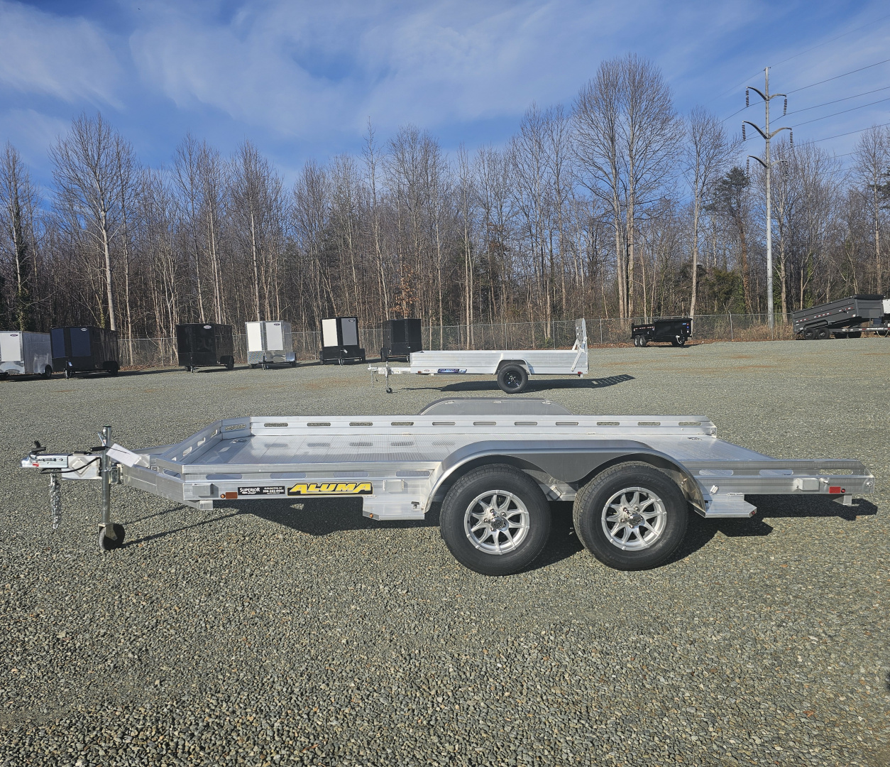 New 2026 Aluma 7814TA Utility Trailer