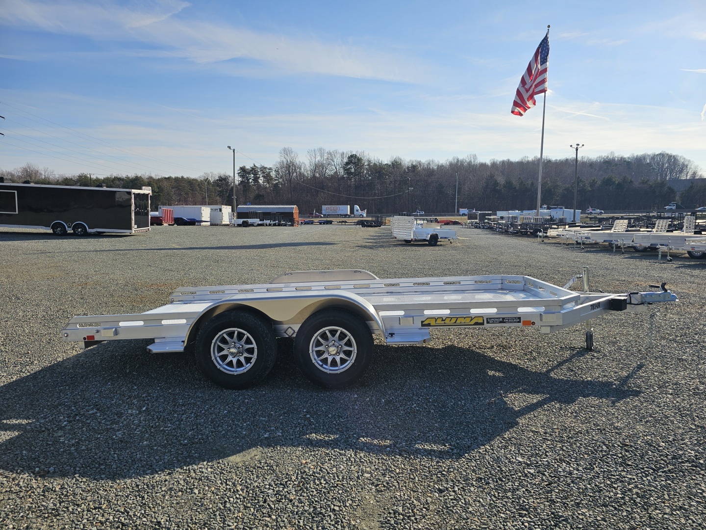 New 2026 Aluma 7814TA Utility Trailer