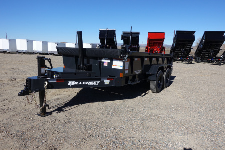 New 2026 Hillcrest Trailers 7'x14'x2' 14k GVWR Dump Trailer