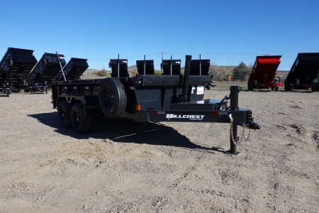 New 2026 Hillcrest Trailers 7'x14'x2' 14k GVWR Dump Trailer