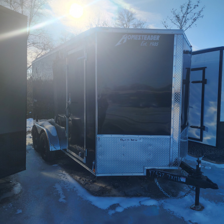 New 2026 Homesteader Trailer 7X14 TA Enclosed Trailer, 35K Axles, 7'Interior Height, .030 Exterior, Intrepid package, Barn Doors Cargo / Enclosed Trailer