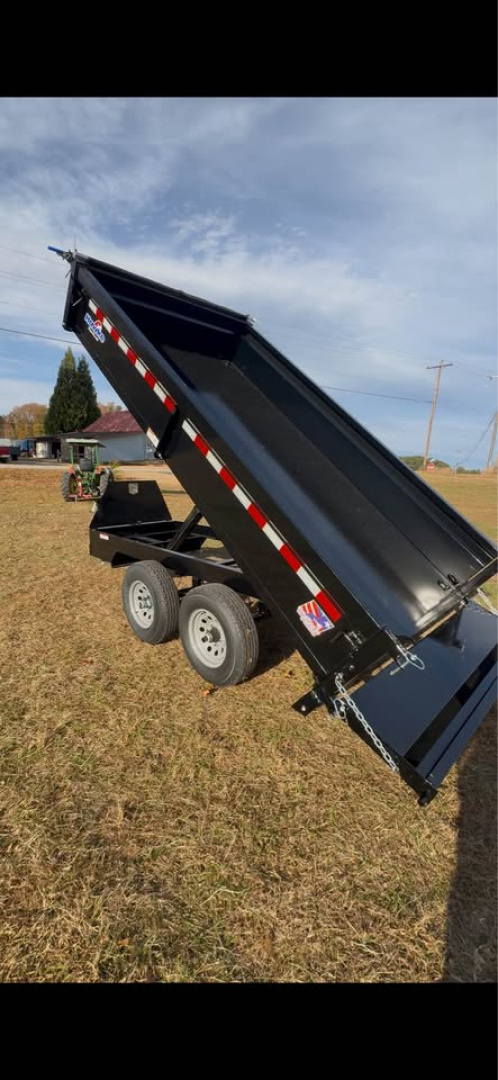 New 2026 Hawke Trailers 6x12 deck over dropsides Dump Trailer