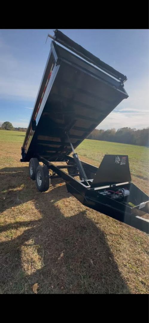 New 2026 Hawke Trailers 6x12 deck over dropsides Dump Trailer