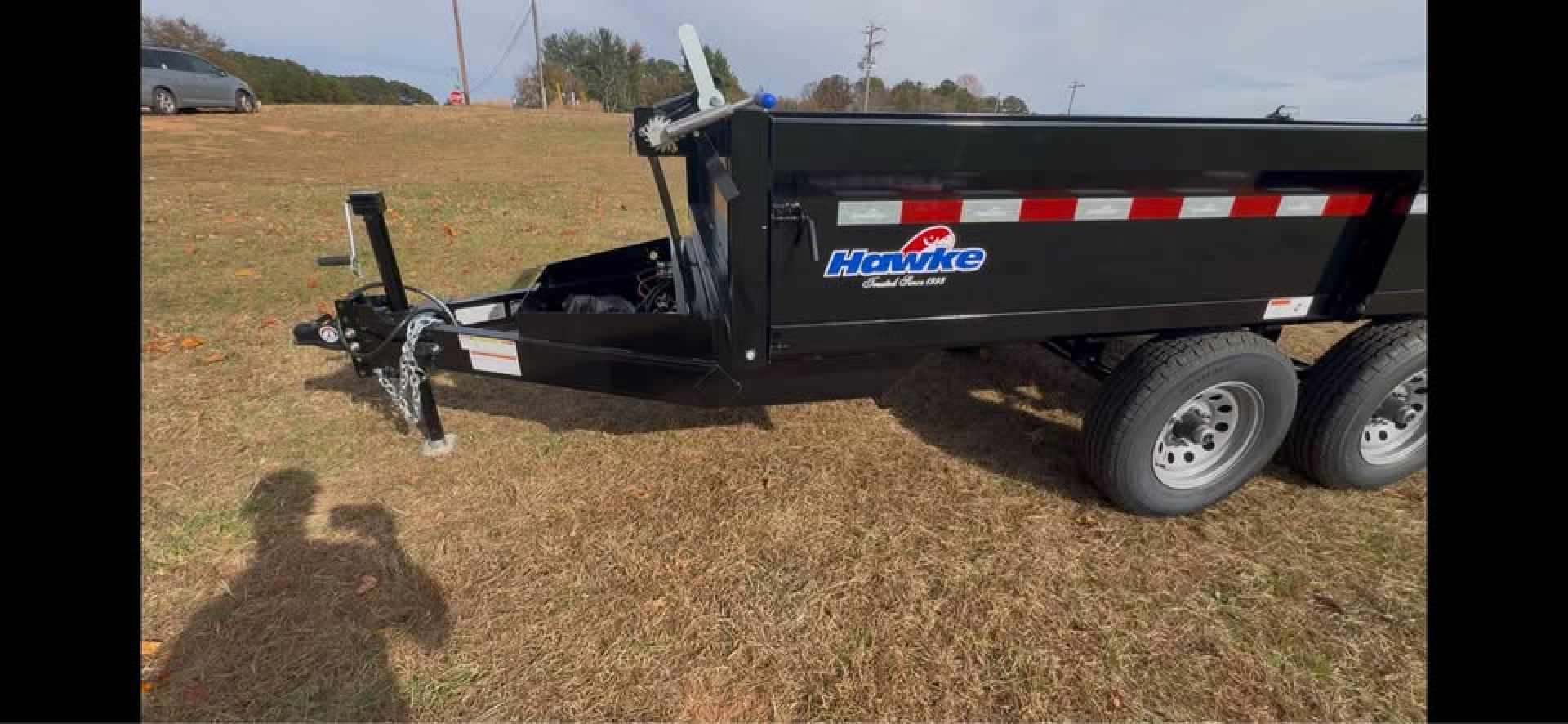 New 2026 Hawke Trailers 6x12 deck over dropsides Dump Trailer