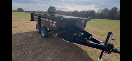New 2026 Hawke Trailers 6x12 deck over dropsides Dump Trailer