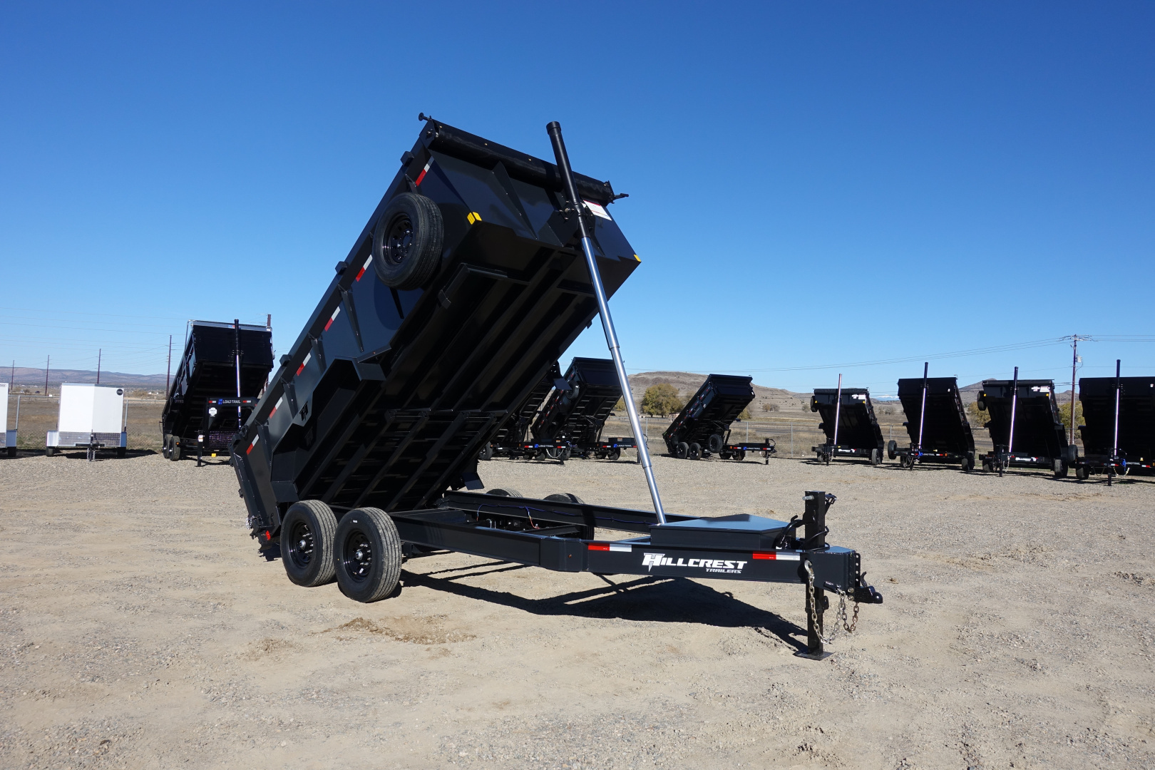New 2026 Hillcrest Trailers 7'x14'x40" 14k GVWR Dump Trailer