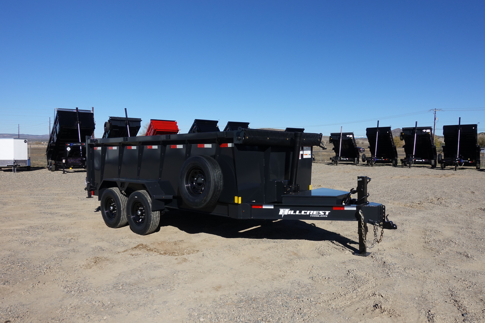 New 2026 Hillcrest Trailers 7'x14'x40" 14k GVWR Dump Trailer