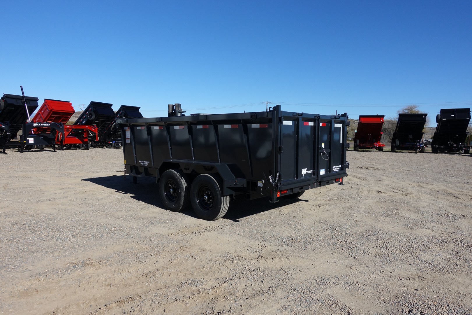 New 2026 Hillcrest Trailers 7'x14'x40" 14k GVWR Dump Trailer
