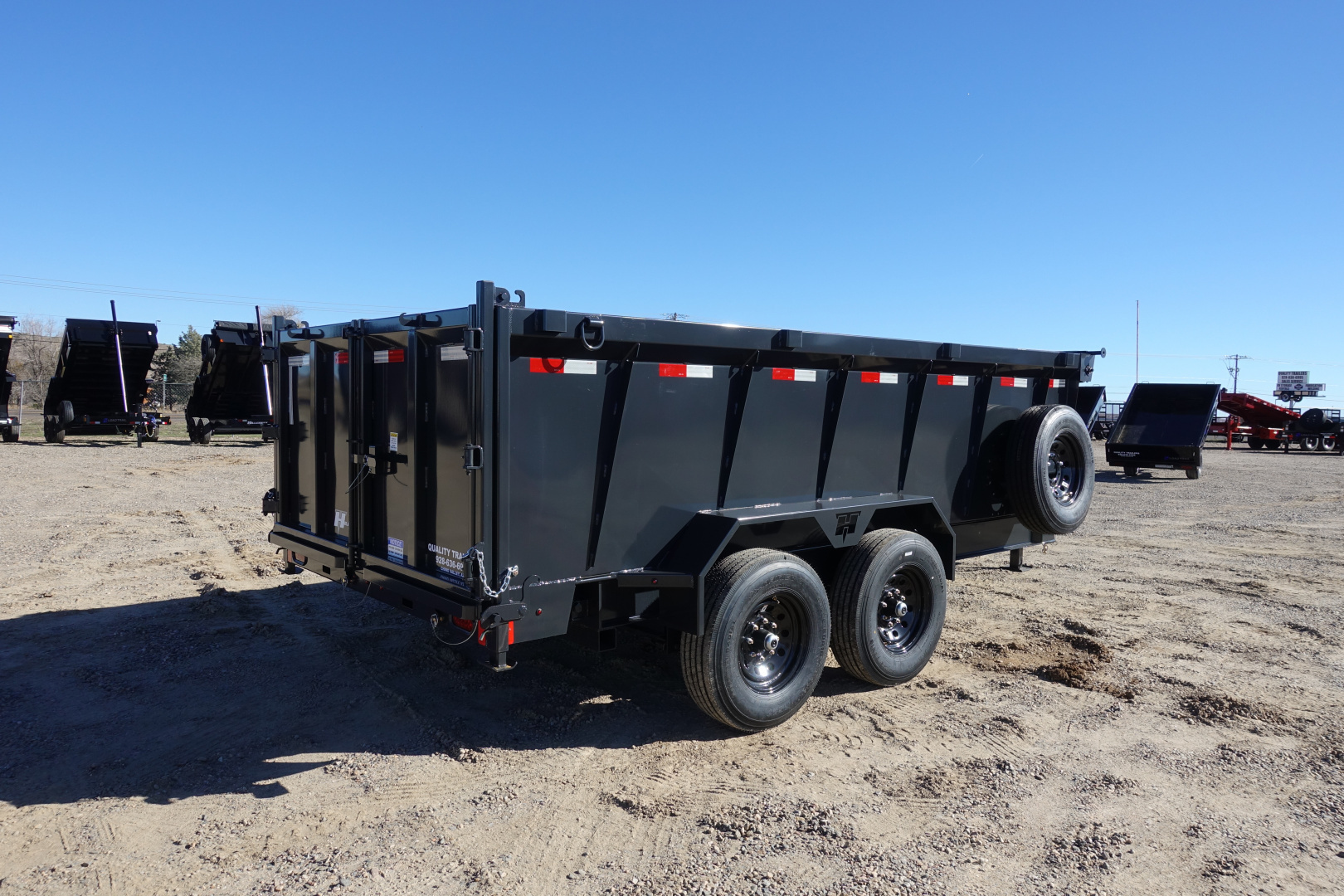New 2026 Hillcrest Trailers 7'x14'x40" 14k GVWR Dump Trailer