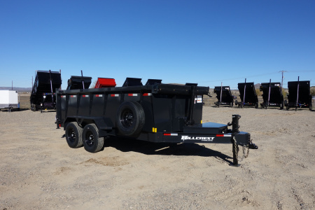 New 2026 Hillcrest Trailers 7'x14'x40" 14k GVWR Dump Trailer
