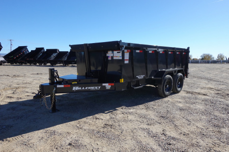 New 2026 Hillcrest Trailers 7'x14'x40" 14k GVWR Dump Trailer