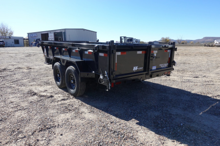 New 2026 Hillcrest Trailers 7'x14'x2' 17,500k GVWR Dump Trailer