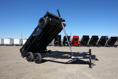 New 2026 Hillcrest Trailers 7'x14'x2' 17,500k GVWR Dump Trailer