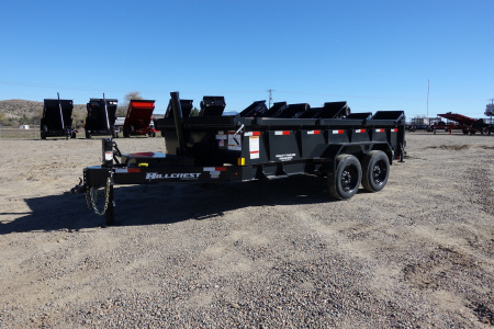 New 2026 Hillcrest Trailers 7'x14'x2' 17,500k GVWR Dump Trailer