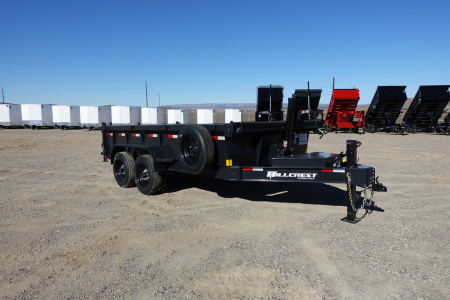 New 2026 Hillcrest Trailers 7'x14'x2' 17,500k GVWR Dump Trailer