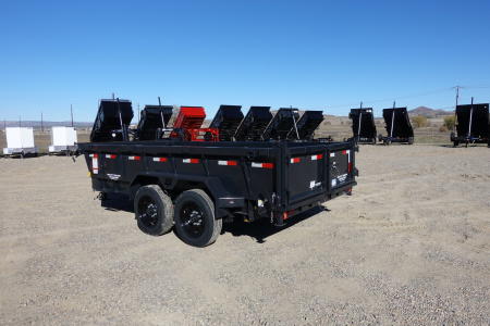 New 2026 Hillcrest Trailers 7'x14'x2' 17,500k GVWR Dump Trailer