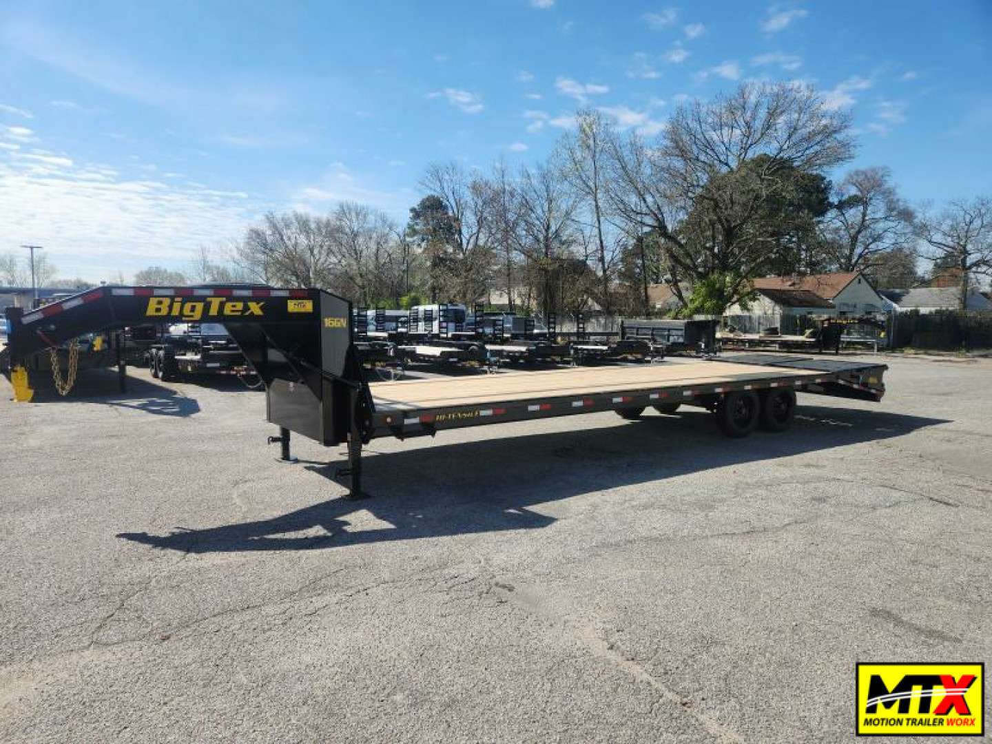 New 2026 Big Tex 35+5 16GN Super Duty Single Wheel Tandem w/ Mega Ramps 17500 GVWR Flatbed Trailer
