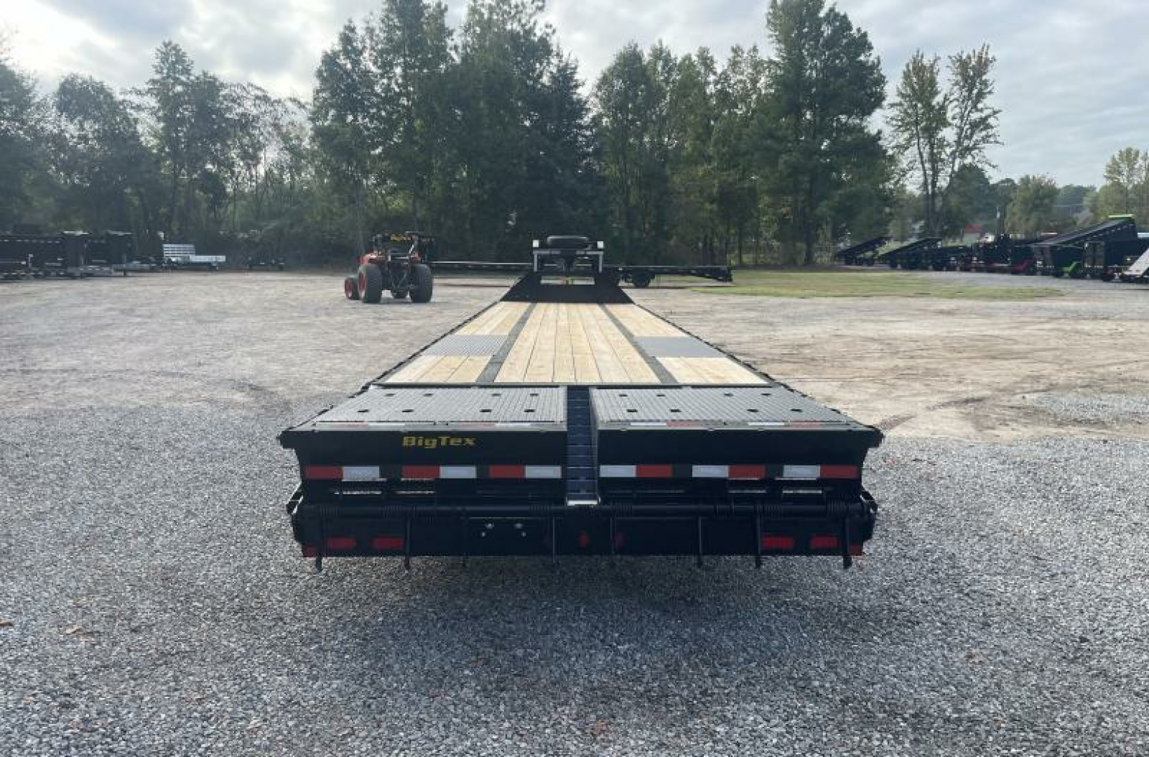 New 2026 Big Tex 35+5 16GN Super Duty Single Wheel Tandem w/ Mega Ramps 17500 GVWR Flatbed Trailer